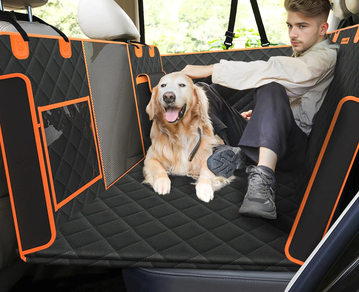 KittyandDog™ Hard Bottom Dog Car Seat Cover