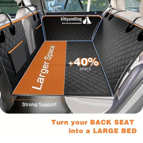 KittyandDog™ Hard Bottom Dog Car Seat Cover