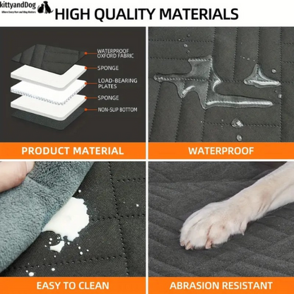 KittyandDog™ Hard Bottom Dog Car Seat Cover