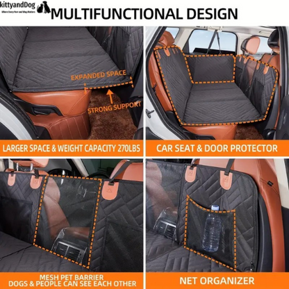 KittyandDog™ Hard Bottom Dog Car Seat Cover